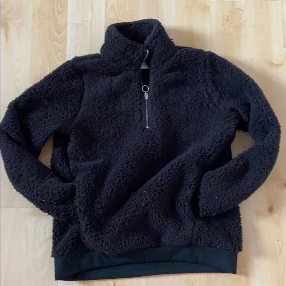 fluffy quarter zip